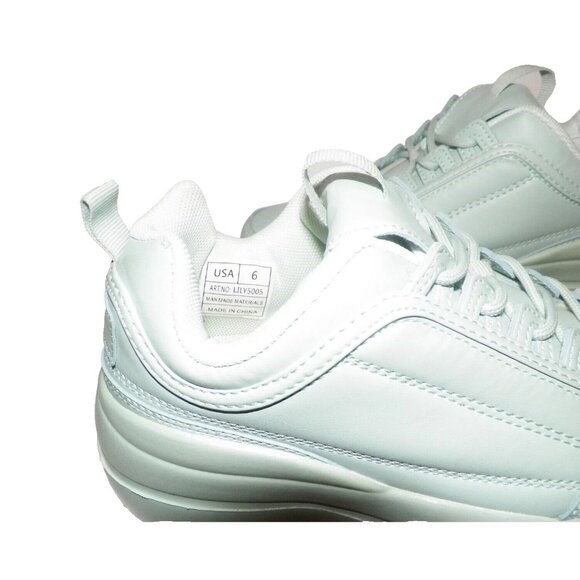 Women's 6 Berness LILY5005 Green It Platform Shoes 3.25" Heel - Picture 4 of 10